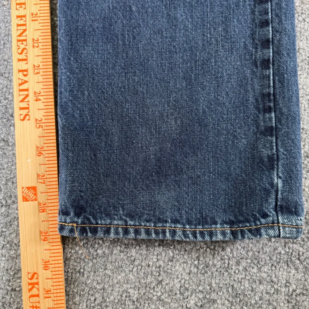 American Eagle Jeans Mens 36x32 Relaxed Straight Dark Tinted Indigo Denim 2015